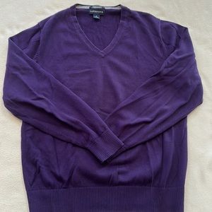 Men’s Lands End Purple Sweater Size S